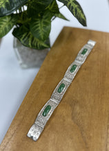 Load image into Gallery viewer, Silver Jade Panel Bracelet