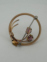Load image into Gallery viewer, Kremitz Garnet Flower Brooch