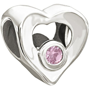 Jeweled Heart, Pink - 2025-0676